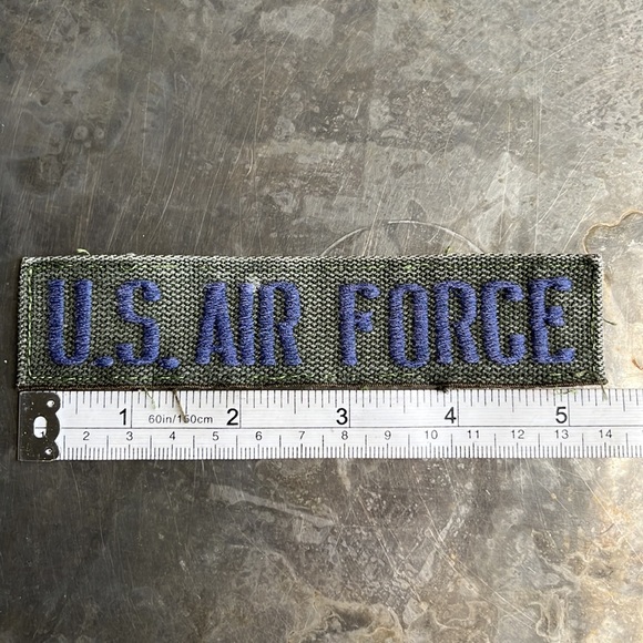 U.S. AIR FORCE embroidered tape patch - Vintage - Picture 8 of 12
